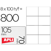 APLI ETIQUETA IMPRESORA 105x70mm 8x100-PACK 01292